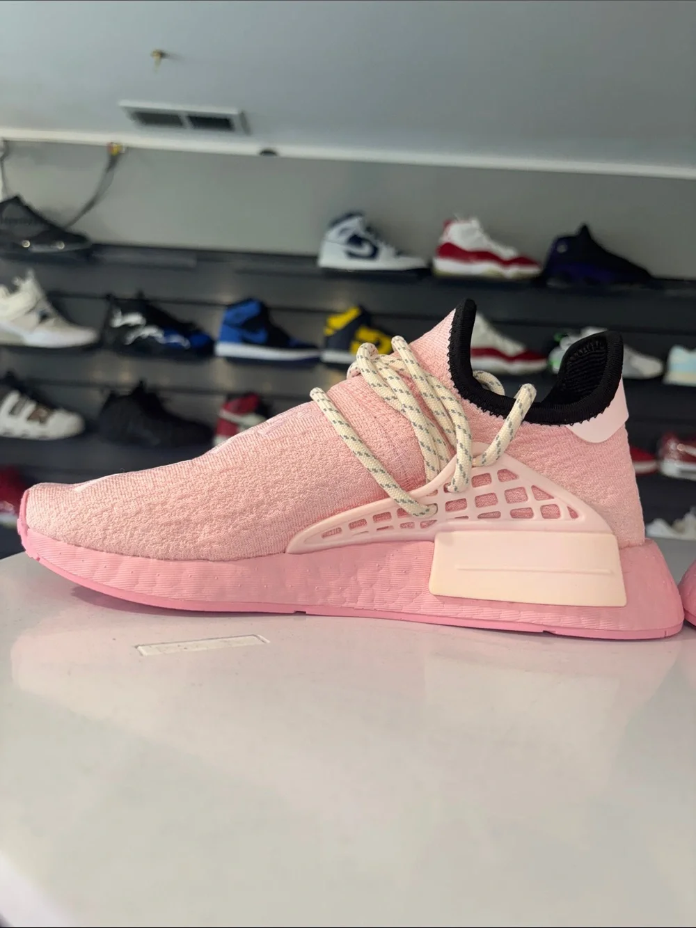 Pharrell X Addidas NMD Human Race ’ Pink’ BG Size 4.5